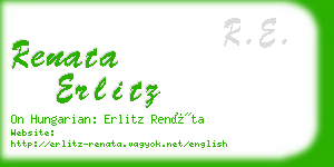 renata erlitz business card